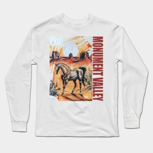 MONUMENT VALLEY HORSE Long Sleeve T-Shirt